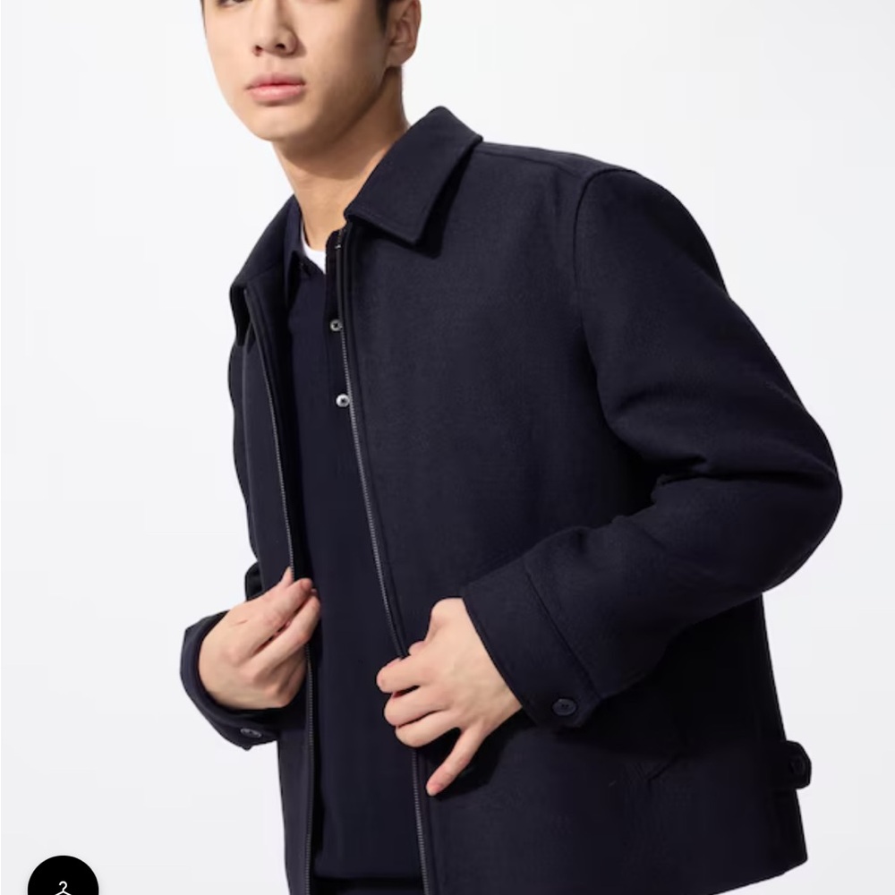 Uniqlo Men's Dark Blue Lightweight Jacket